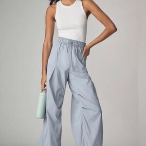 Anthropologie Women's Blue and Grey Jumper